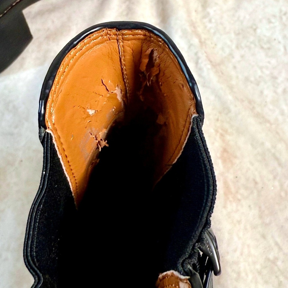Coach Black Leather Chelsea Boots - Picture 6 of 10